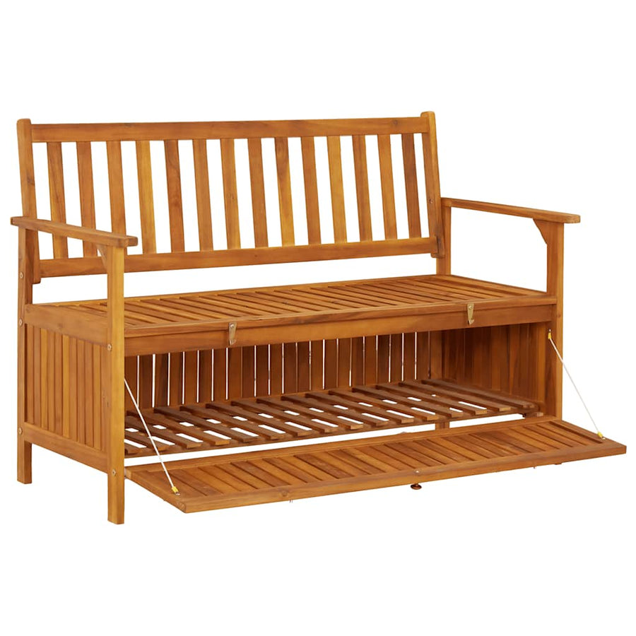 Garden Storage Bench 120 cm Solid Acacia Wood