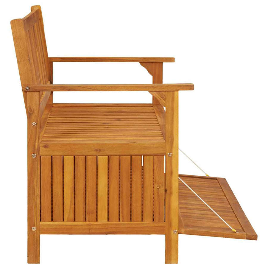 Garden Storage Bench 120 cm Solid Acacia Wood