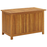 Garden Storage Box 90x50x58 cm Solid Acacia Wood - Front View