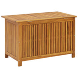 Garden Storage Box 90x50x58 cm Solid Acacia Wood - Rear View