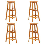 Bar Stools 4 pcs Solid Acacia Wood