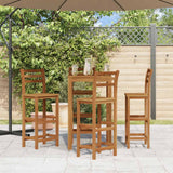 Bar Stools 4 pcs Solid Acacia Wood