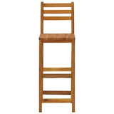 Bar Stools 4 pcs Solid Acacia Wood - 45-Degree Angle