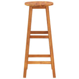 Bar Stools 6 pcs Solid Acacia Wood - Top-Down View