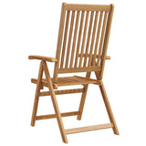 Folding Garden Chairs 3 pcs Solid Acacia Wood - Low Angle