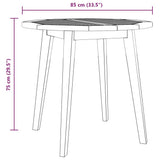 Garden Table ?5x75 cm Solid Wood Acacia