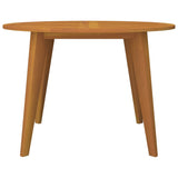 Garden Table Ø110x75 cm Solid Wood Acacia - Side View