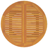 Garden Table Ø110x75 cm Solid Wood Acacia - 45-Degree Angle