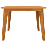 Garden Table 110x110x75 cm Solid Wood Acacia - Side View