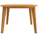 Garden Table 110x110x75 cm Solid Wood Acacia - Top-Down View