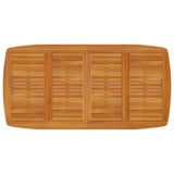 Garden Table 200x100x75 cm Solid Wood Acacia - Side View