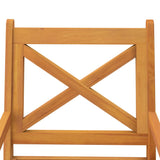 Outdoor Dining Chairs 2 pcs Solid Wood Acacia - Close-Up Angle