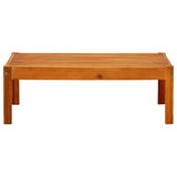 Garden Table 85x57x29 cm Solid Acacia Wood - Front View