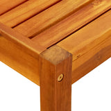 Garden Table 85x57x29 cm Solid Acacia Wood - Top-Down View