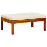 Garden Footrests 2 pcs Solid Acacia Wood - Front View