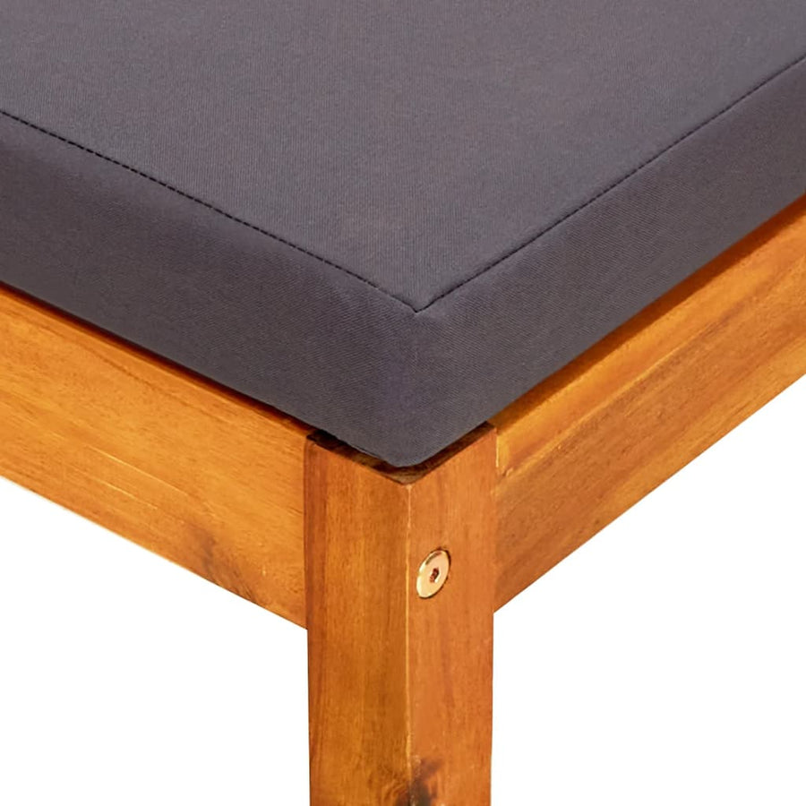 Garden Footrests 2 pcs Solid Acacia Wood