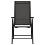 Folding Chairs 6 pcs Textilene Black
