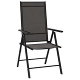 Folding Chairs 8 pcs Textilene Black