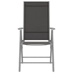Folding Chairs 2 pcs Textilene Black
