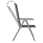 Folding Chairs 4 pcs Textilene Black