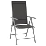 Folding Chairs 6 pcs Textilene Black