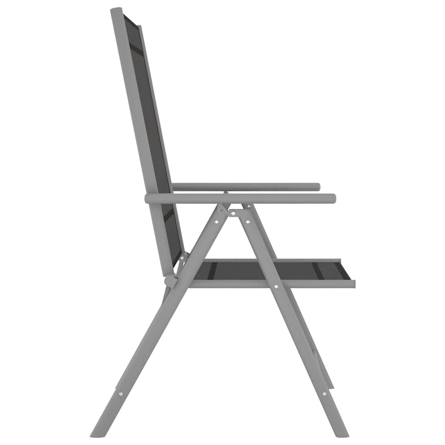 Folding Chairs 6 pcs Textilene Black