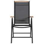 Folding Chairs 6 pcs Textilene Black