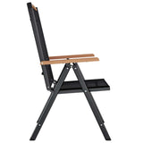Folding Chairs 6 pcs Textilene Black
