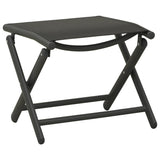 3 Piece Garden Lounge Set Textilene and Aluminium Black - Low Angle