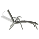 3 Piece Garden Lounge Set Textilene and Aluminium Silver - 45-Degree Angle