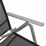 3 Piece Garden Lounge Set Textilene and Aluminium Silver