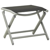 3 Piece Garden Lounge Set Textilene and Aluminium Silver - Low Angle