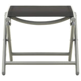 3 Piece Garden Lounge Set Textilene and Aluminium Silver