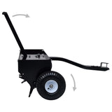 Lawn Aerator for Ride-on Mower 102 cm - Top-Down View