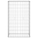 Gabion Wall with Covers Galvanised Steel 60x30x100 cm - Top-Down View