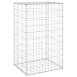 Gabion Wall with Covers Galvanised Steel 60x50x100 cm - Front View