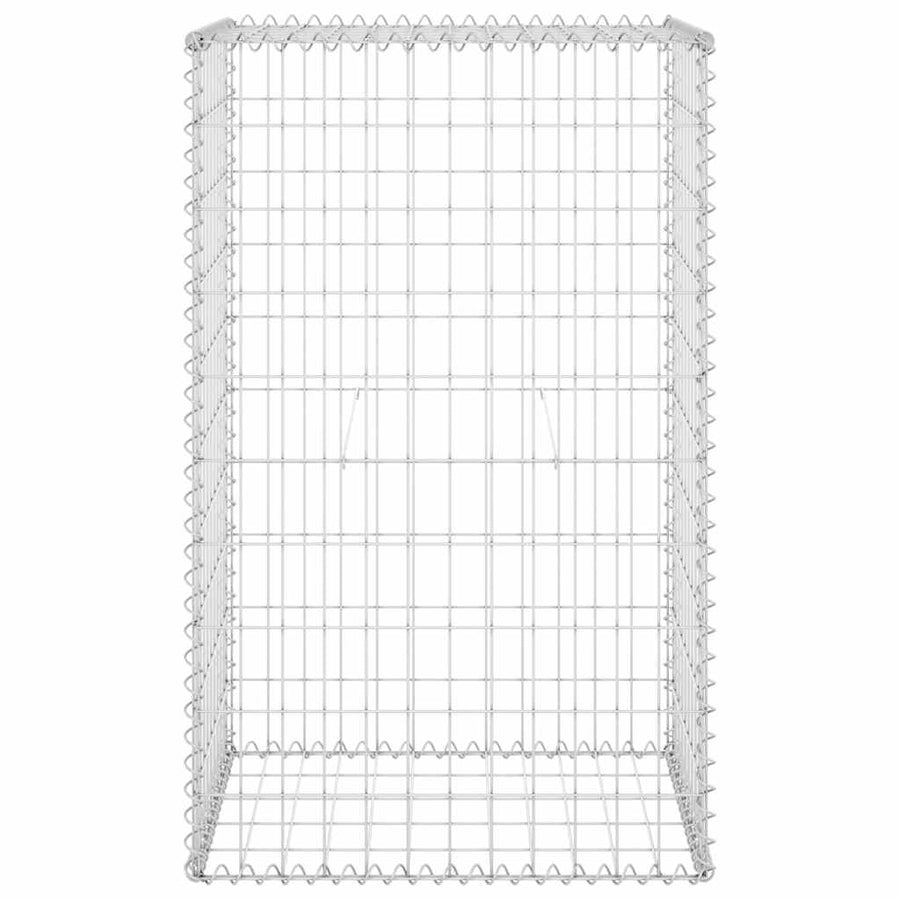 Gabion Wall with Covers Galvanised Steel 60x50x100 cm