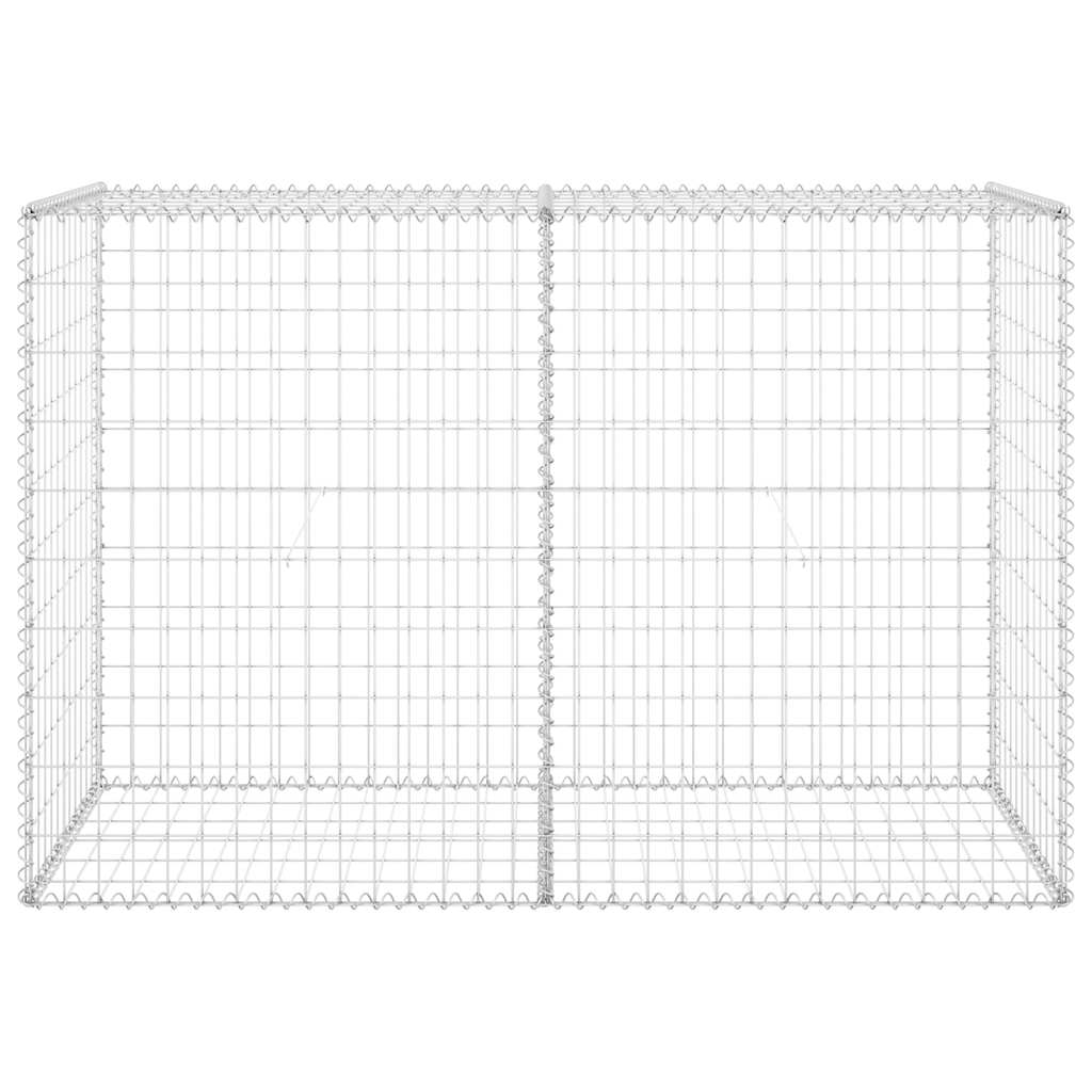 Gabion Wall with Covers Galvanised Steel 150x60x100 cm