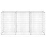 Gabion Wall with Covers Galvanised Steel 200x60x100 cm
