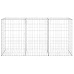 Gabion Wall with Covers Galvanised Steel 200x60x100 cm