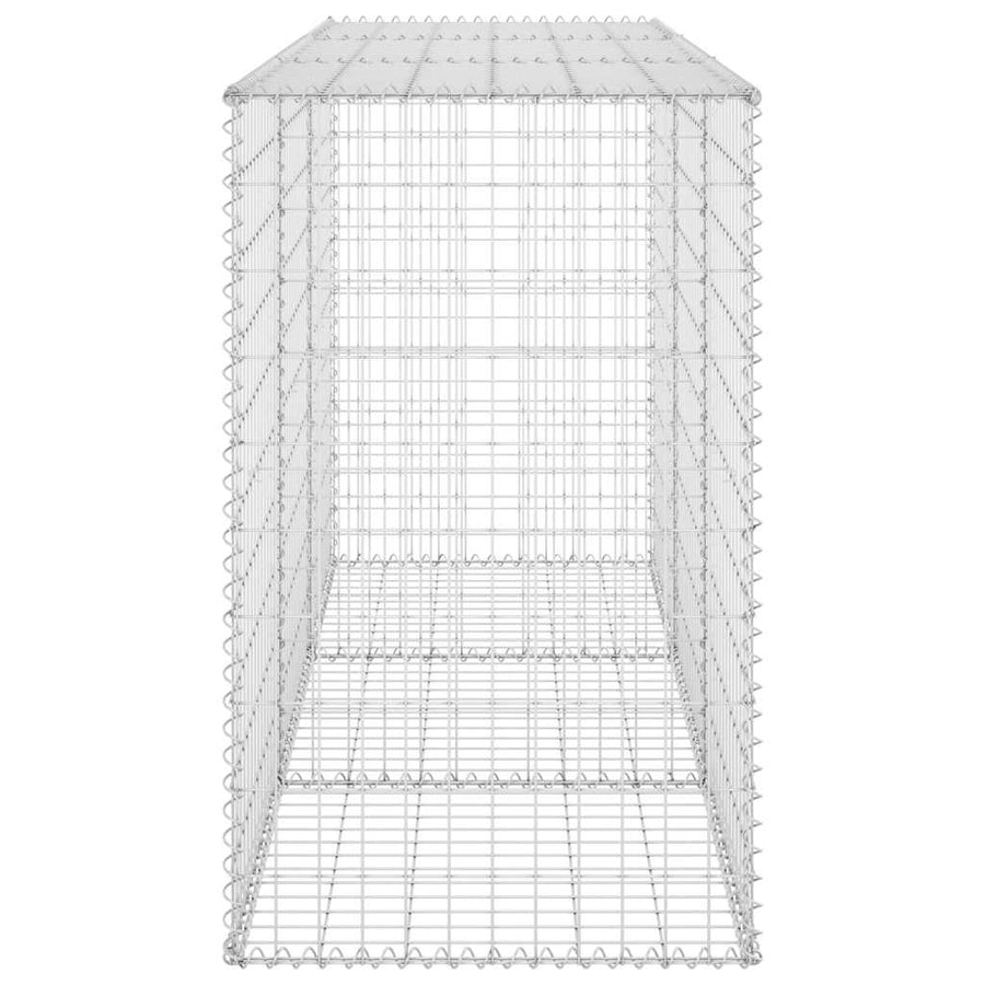 Gabion Wall with Covers Galvanised Steel 200x60x100 cm