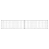 Gabion Wall with Covers Galvanised Steel 300x30x50 cm - Top-Down View