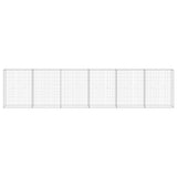 Gabion Wall with Covers Galvanised Steel 300x30x100 cm