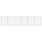 Gabion Wall with Covers Galvanised Steel 300x30x100 cm