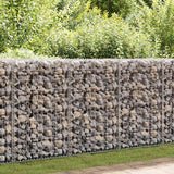 Gabion Wall with Covers Galvanised Steel 300x30x100 cm