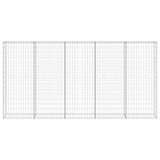 Gabion Wall with Covers Galvanised Steel 300x30x150 cm - Side View