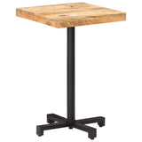 Bistro Table Square 50x50x75 cm Rough Mango Wood