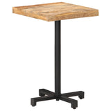 Bistro Table Square 50x50x75 cm Rough Mango Wood - Extra Image