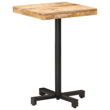 Bistro Table Square 50x50x75 cm Rough Mango Wood - Extra Image