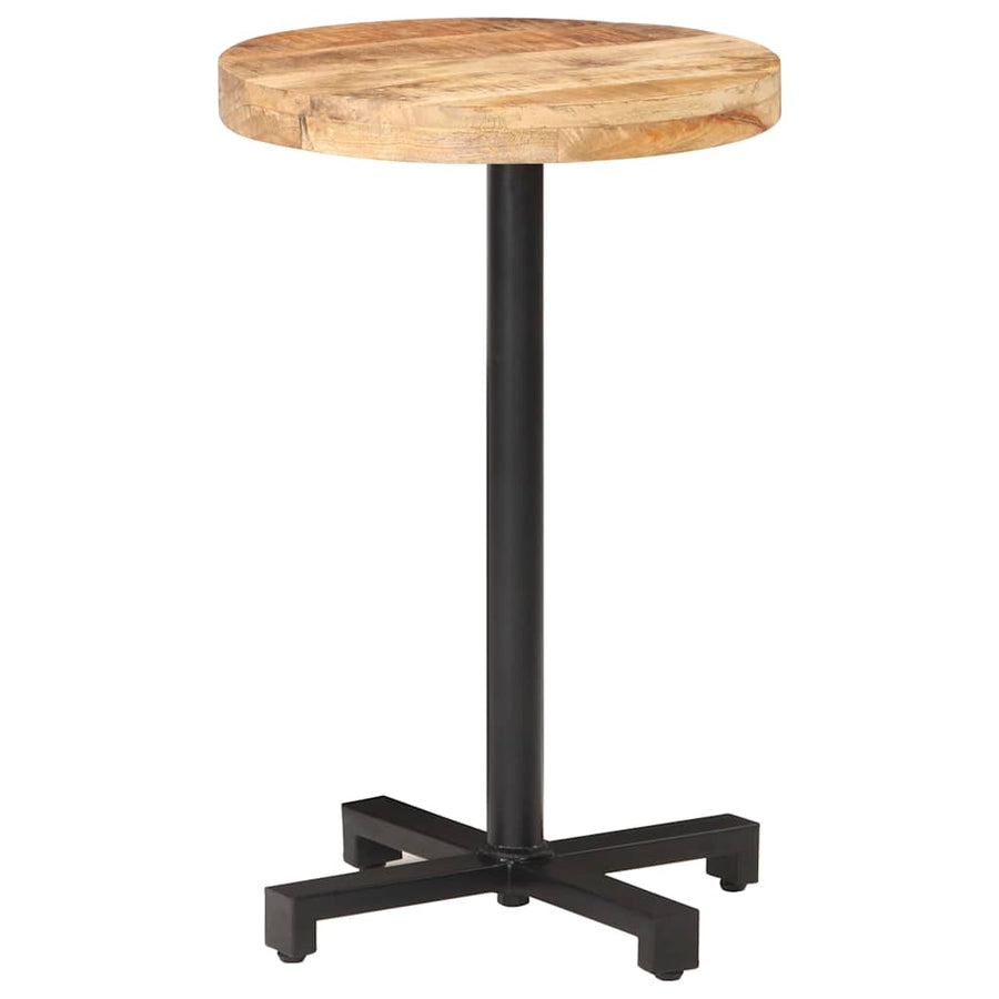 Bistro Table Round Ø50x75 cm Rough Mango Wood